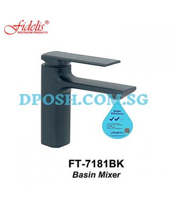 Fidelis FT-7181BK-( Matt Black ) Basin Mixer Tap