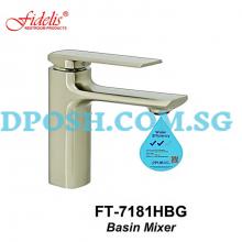 Fidelis FT-7181HBG-( Brushed Gold ) Basin Mixer Tap