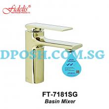 Fidelis FT-7181SG-( Shining Gold ) Basin Mixer Tap Fidelis FT-7181SG-( Shining Gold ) Basin Mixer Tap