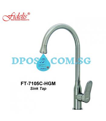 Fidelis FT-7105C-HGM-( Gun Metal )-Kitchen Sink Cold Tap