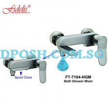 Fidelis FT-7104HGM-Bath Mixer Tap ( Gun Metal )