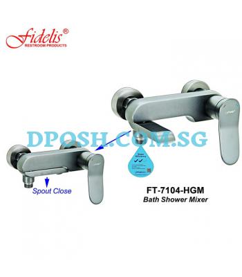 Fidelis FT-7104HGM-Bath Mixer Tap ( Gun Metal )