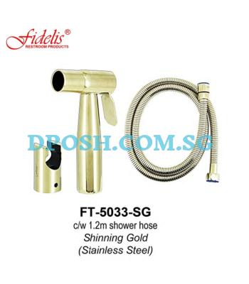 Fidelis-FT-5033SG-( Shining Gold ) Bidet Spray-Stainless Steel