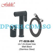 Fidelis-FT-5036BK-( Matt Black ) Bidet Spray-Stainless Steel