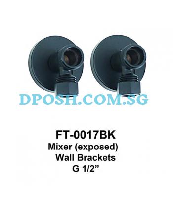 Fidelis FT-0017BK ( Matt Black )( L Mixer Wall Bracket ( EXPOSED )