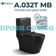 VERA CERAMICA-A.032T MB (MATTE BLACK) DOUBLE VORTEX (TORNADO FLUSH)