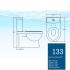 VELIN-133-Two Piece Toilet Bowl