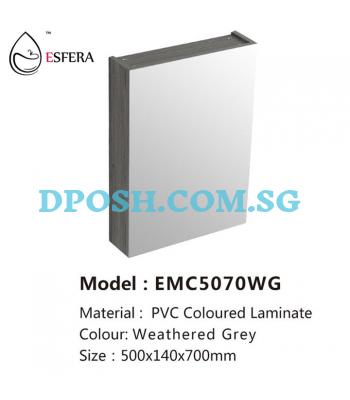 ESFERA-EMC5070WG-PVC Mirror Cabinet