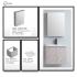 ESFERA-EBC6045SB with EMC5070SB Basin Cabinet With Mirror Cabinet Package ESFERA-EBC6045SB with EMC5070SB Basin Cabinet With Mirror Cabinet Package