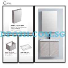 ESFERA-EBC6045SB with EMC5070SB Basin Cabinet With Mirror Cabinet Package ESFERA-EBC6045SB with EMC5070SB Basin Cabinet With Mirror Cabinet Package