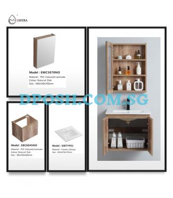 ESFERA-EBC6045NO with EMC5070NO Basin Cabinet With Mirror Cabinet Package