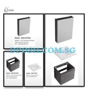 ESFERA-EBC6045IG with EMC5070IG Basin Cabinet With Mirror Cabinet Package