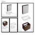 ESFERA-EBC6045BF with EMC5070BF Basin Cabinet With Mirror Cabinet Package