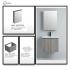 ESFERA-EBC6045WG with EMC5070WF Basin Cabinet With Mirror Cabinet Package
