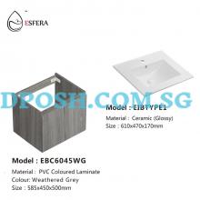 ESFERA-EBC6045WG-PVC Basin Cabinet with Basin