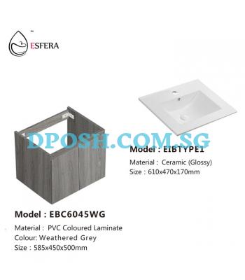 ESFERA-EBC6045WG-PVC Basin Cabinet with Basin