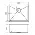 ESFERA-EKS5445NSS-EMBOSED NANO SINK