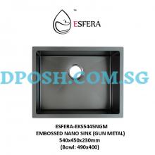 ESFERA-EKS5445NGM-EMBOSSED NANO SINK (GUN METAL)