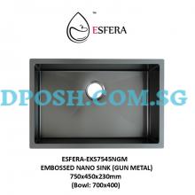 ESFERA-EKS7545NGM-EMBOSSED NANO SINK (GUN METAL)