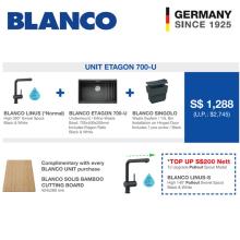 BLANCO ETAGON 700-U with BLANCO LINUSN Mixer Tap ( Normal ) BLANCO ETAGON 700-U with BLANCO LINUSN Mixer Tap ( Normal )