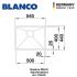 BLANCO Quatrus R15 500-IU + BLANCO MILA L-SPOUT Sink Mixer Tap BLANCO Quatrus R15 500-IU + BLANCO MILA L-SPOUT Sink Mixer Tap