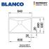 BLANCO Quatrus R15 600-IU + BLANCO MILA L-SPOUT Sink Mixer Tap BLANCO Quatrus R15 600-IU + BLANCO MILA L-SPOUT Sink Mixer Tap