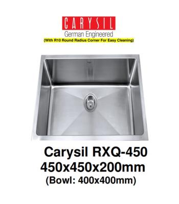CARYSIL-RXQ-450-1.2mm Handmade Stainless Steel Undermount Kitchen Sink 