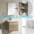 Stainless Steel Basin & Mirror Cabinet