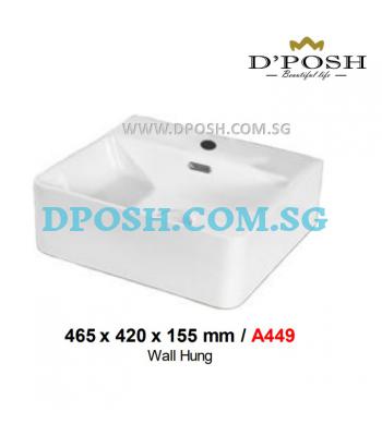Baron-A449-Counter Top/Wall Mounted  Ceramic Basin
