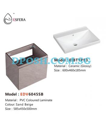 ESFERA-EDV6045SB-PVC Drawer Basin Cabinet with Basin