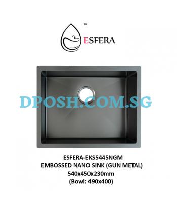 ESFERA-EKS5445NGM-EMBOSSED NANO SINK (GUN METAL)
