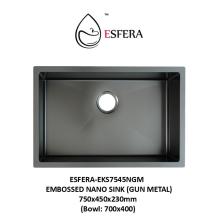 ESFERA-EKS7545NGM-EMBOSSED NANO SINK (GUN METAL) ESFERA-EKS7545NGM-EMBOSSED NANO SINK (GUN METAL)