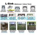 Wallmount & Free Standing Stainless Steel Kitchen Sink 