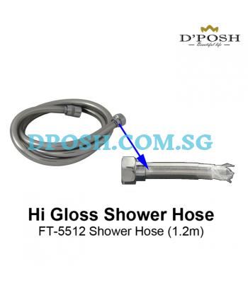 Fidelis-FT-5512 Hi Gloss Sliver Shower Hose ( 1.20M )