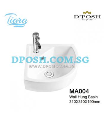 Tiara-MA004-Wall Mounted  Ceramic Basin ( Corner )